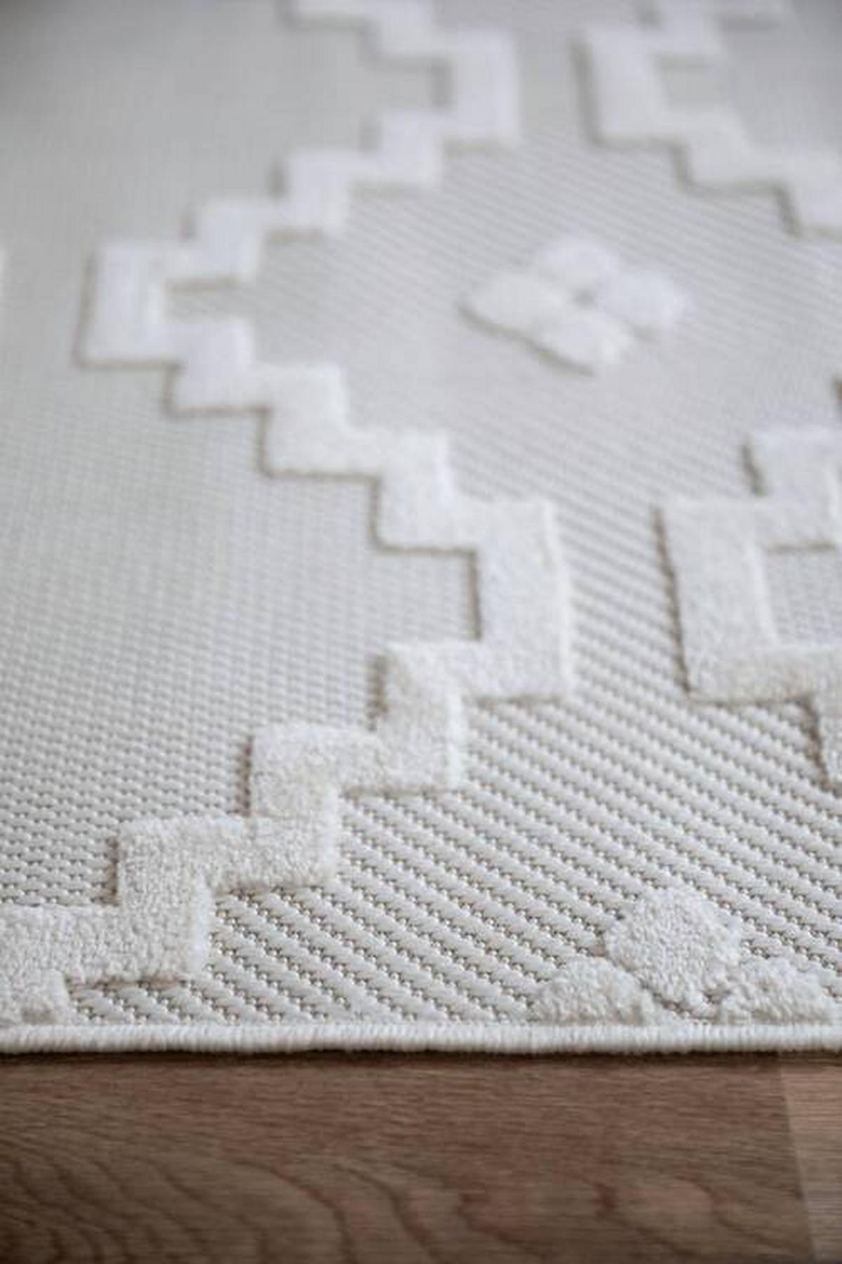 WEBTEPPICH 80/150 cm Summer Creme  - Creme, KONVENTIONELL, Textil (80/150cm) - Schöner Wohnen