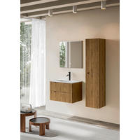 BADEZIMMER 3-teilig  in 60 cm  - Eichefarben/Weiß, KONVENTIONELL, Holzwerkstoff/Stein (60cm) - Belluti