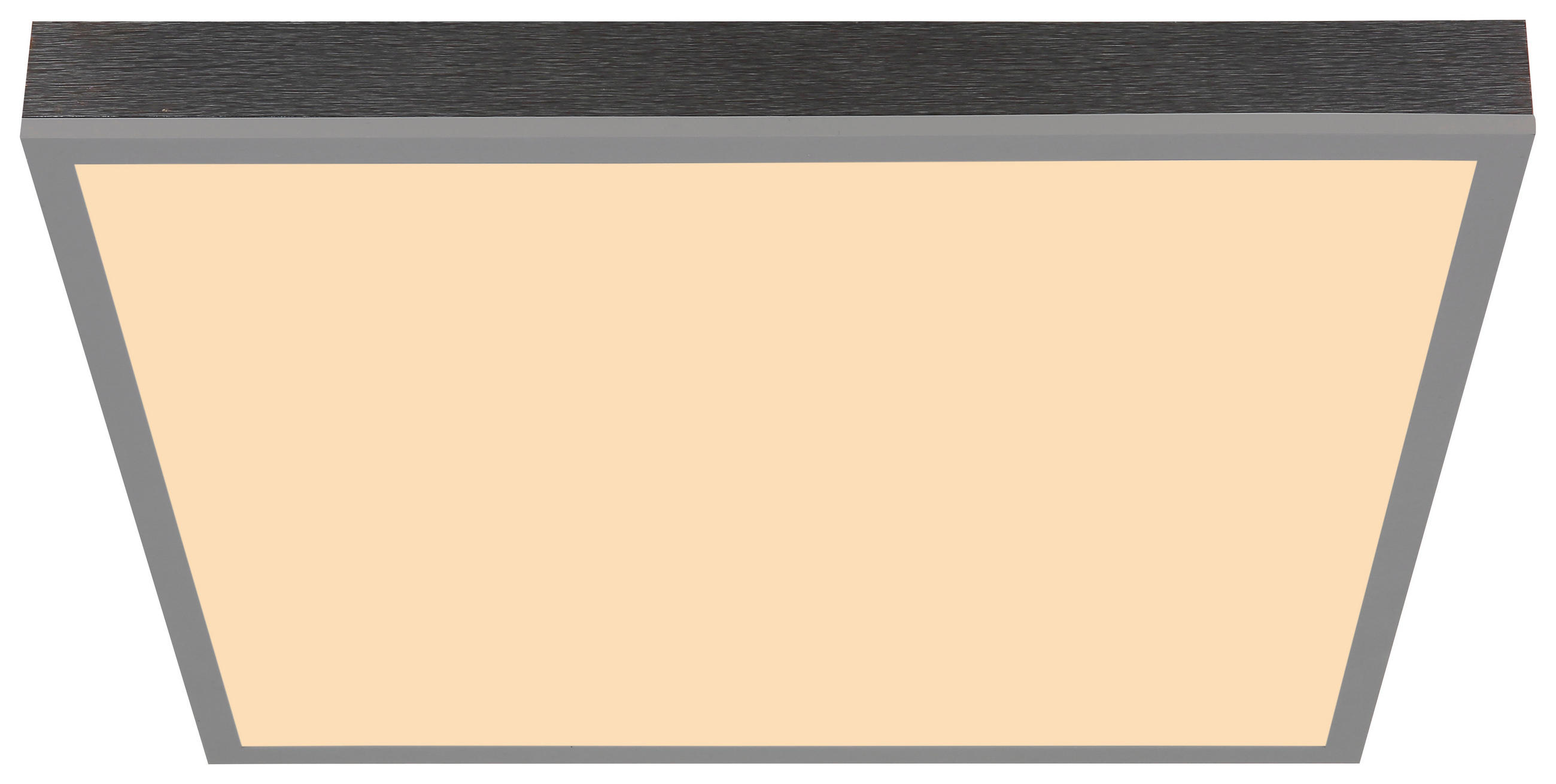 DECKENLEUCHTE 24 W     - Opal/Grau, MODERN, Holz/Kunststoff (45/6,5/45cm) - Novel