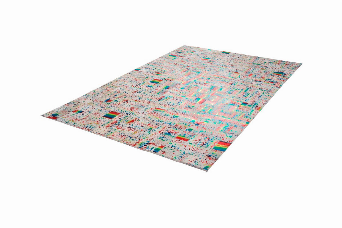 FLACHWEBETEPPICH 120/170 cm Multicolor, Beige  - Beige/Multicolor, Design, Leder/Textil (120/170cm) - Novel