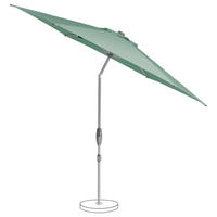 SONNENSCHIRM 300 cm Silberfarben  - Silberfarben/Hellgrün, KONVENTIONELL, Textil/Metall (300cm) - Suncomfort by Glatz