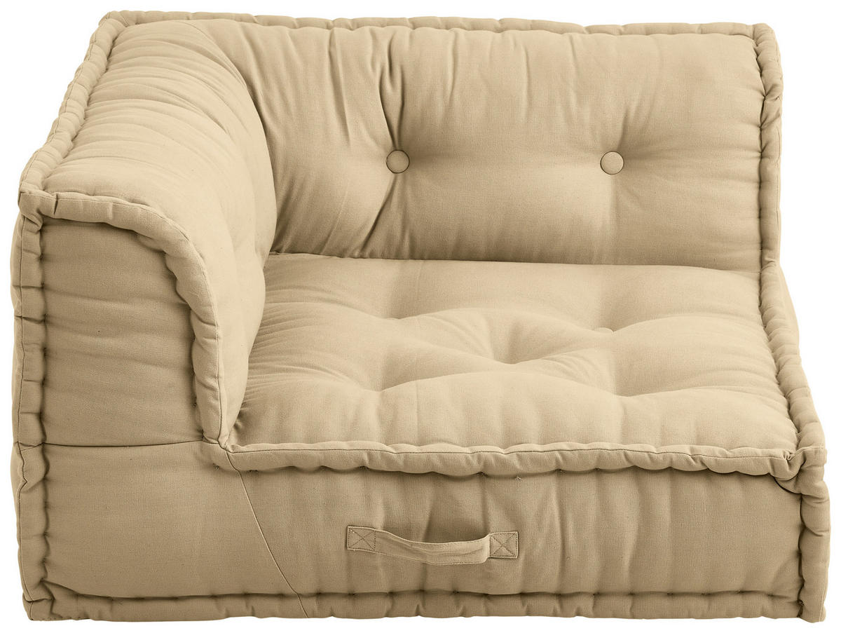 SOFAELEMENT Webstoff Taupe  - Taupe, Trend, Textil (80/43/80cm) - P & B