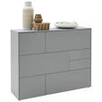 HIGHBOARD  in 139/109/41 cm  - Eichefarben/Schwarz, Design, Holzwerkstoff/Kunststoff (139/109/41cm) - Voleo