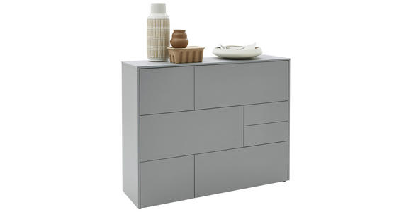 HIGHBOARD  in 139/109/41 cm  - Eichefarben/Schwarz, Design, Holzwerkstoff/Kunststoff (139/109/41cm) - Voleo