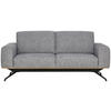 3-SITZER-SOFA in Struktur Grau  - Schwarz/Grau, Design, Holz/Textil (196/85-104/95cm) - Novel