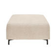 HOCKER in Textil Beige  - Beige/Schwarz, KONVENTIONELL, Textil/Metall (99/46/77cm) - Carryhome