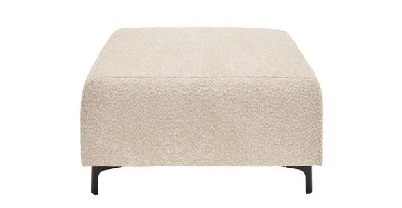 HOCKER in Textil Beige  - Beige/Schwarz, KONVENTIONELL, Textil/Metall (99/46/77cm) - Carryhome