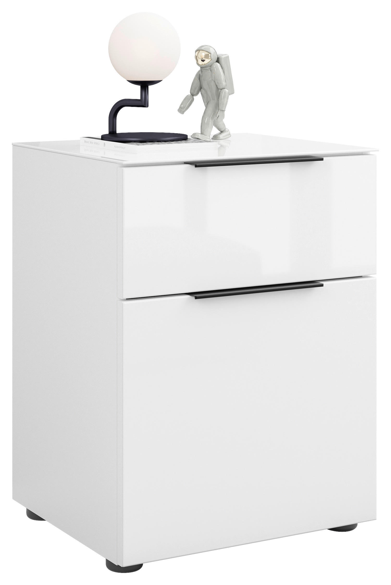 NOČNÍ STOLEK, bílá, 45/60/40 cm