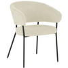 ARMLEHNSTUHL  in Eisen Cord  - Beige/Schwarz, LIFESTYLE, Holz/Textil (60/81/60cm) - Livetastic