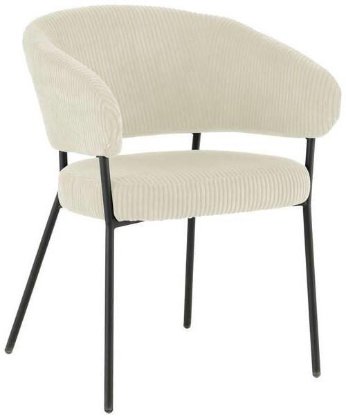 Livetastic Armlehnstuhl Cord Beige 60x81x60 cm