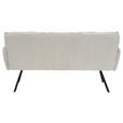 SITZBANK 180/93/67 cm Cord Beige  - Beige/Schwarz, Design, Textil/Metall (180/93/67cm) - Novel