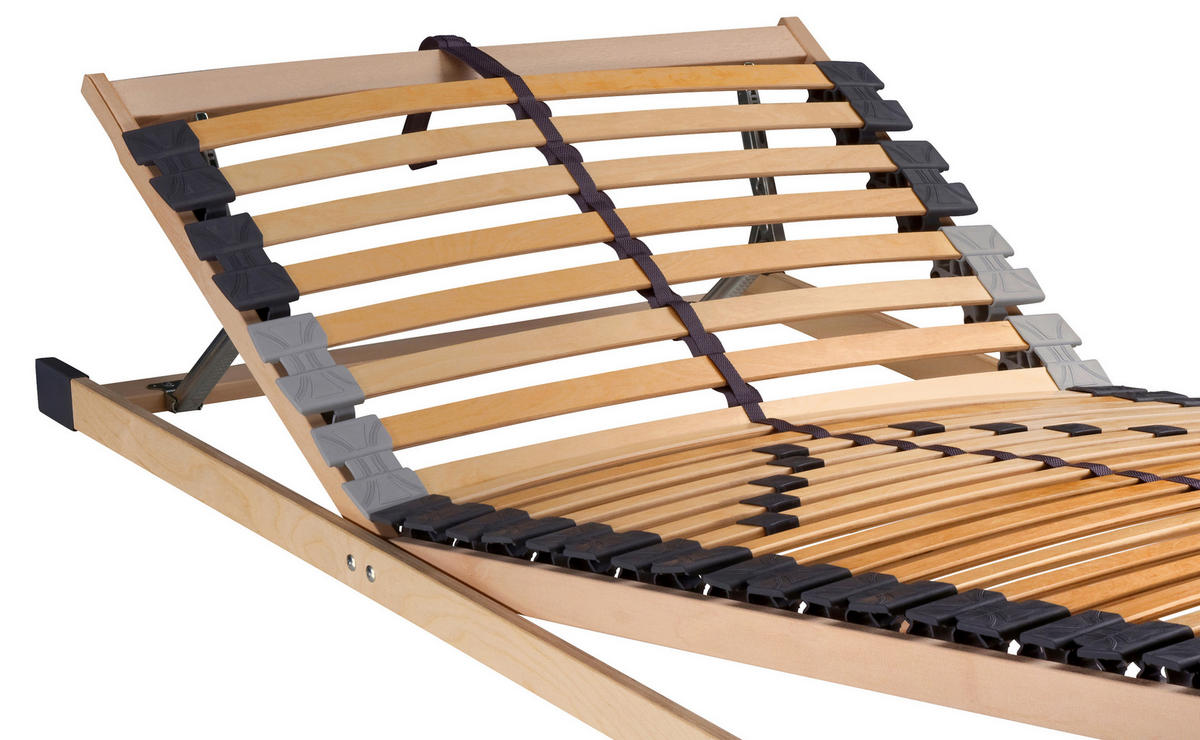 LATTENROSTSET 180/200 cm  - Birkefarben/Buchefarben, Basics, Holz/Kunststoff (180/200cm) - Sleeptex