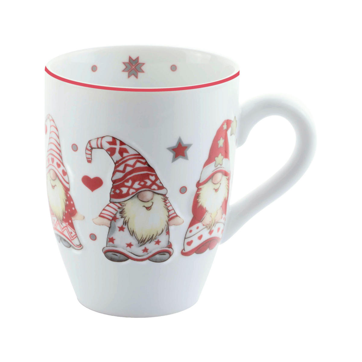 HRNČEK NA KÁVU NOELLE  370 ml   - biela, Basics (370ml) - X-Mas