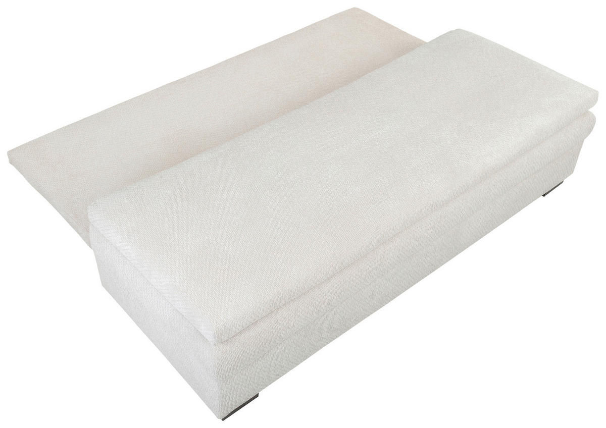 SCHLAFSOFA  mit Liegefunktion, Schlafen auf Sitzhöhe, Rücken echt Struktur Beige  - Beige/Schwarz, KONVENTIONELL, Kunststoff/Textil (195/93/83cm) - Carryhome