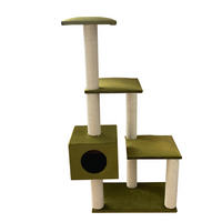 KRATZBAUM - Olivgrün, Holzwerkstoff/Textil (72/48/133cm)