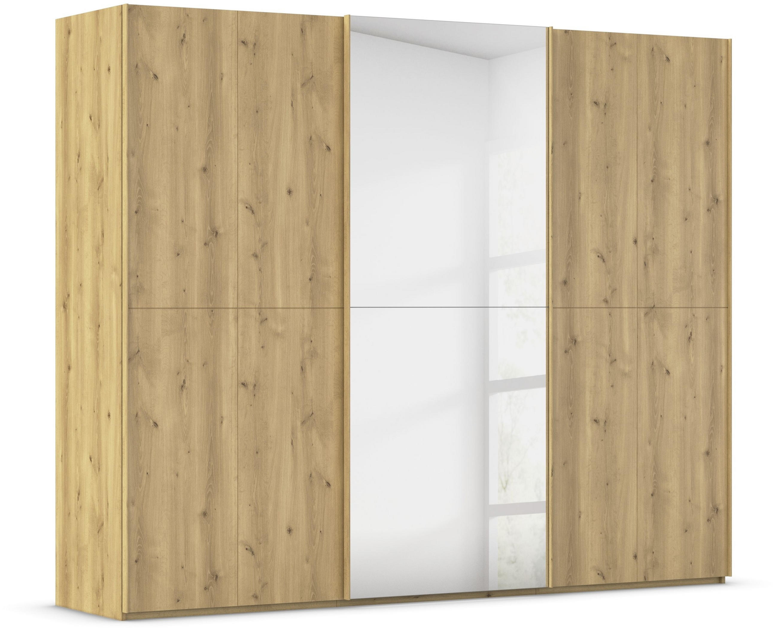 SCHWEBETÜRENSCHRANK 270/223/68 cm 3-türig Eichefarben  - Eichefarben, Design, Holz/Holzwerkstoff (270/223/68cm) - Novel