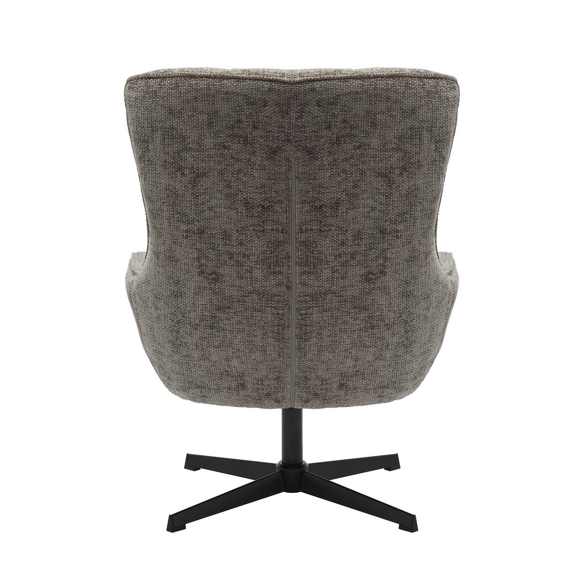 SESSEL in Chenille Dunkelgrau  - Dunkelgrau/Schwarz, MODERN, Textil/Metall (81/103/85cm) - Livetastic
