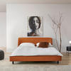 POLSTERBETT 180/200 cm  in Braun  - Schwarz/Braun, Modern, Leder/Holz (180/200cm) - Livetastic