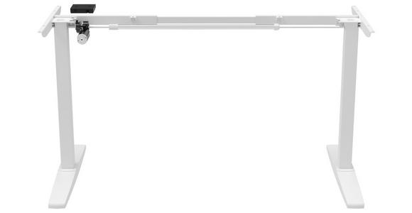 TISCHGESTELL 120-160/70/75-120 cm - Weiß, Design, Kunststoff/Metall (120-160/70/75-120cm) - Carryhome