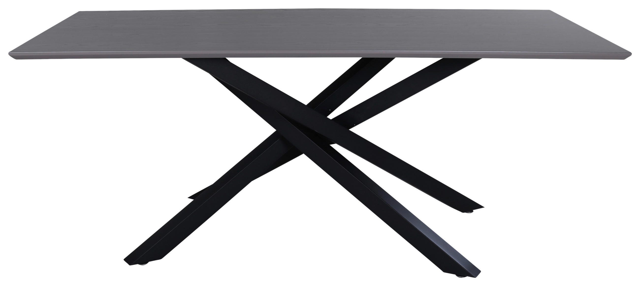 ESSTISCH in Metall, Holzwerkstoff 180/90/76 cm  - Schwarz, Design, Holzwerkstoff/Metall (180/90/76cm) - Livetastic