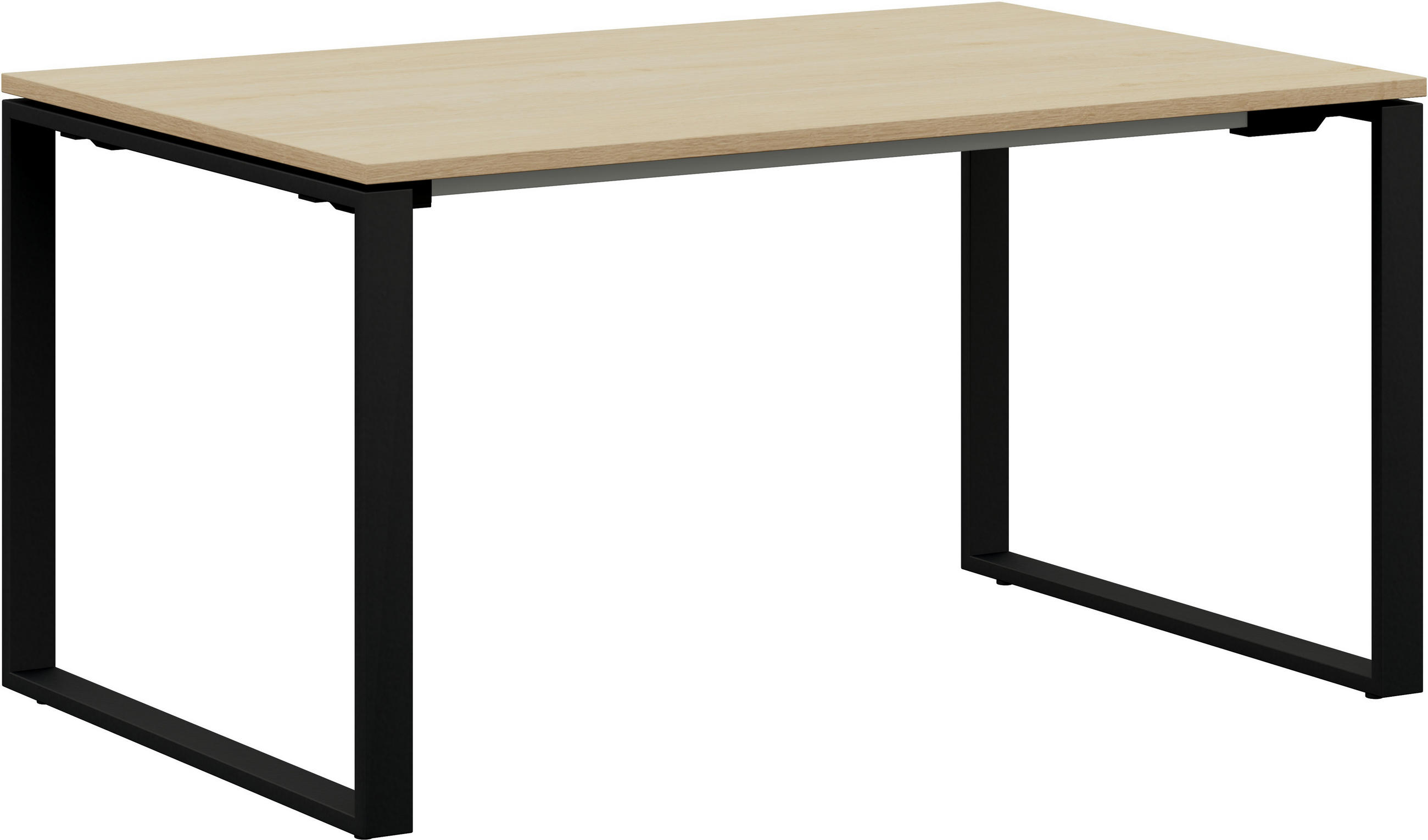 JUGENDSCHREIBTISCH 160/80/72 cm  - Eichefarben/Anthrazit, Design, Holzwerkstoff/Metall (160/80/72cm) - Cantus
