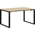 JUGENDSCHREIBTISCH 140/80/72 cm  - Eichefarben/Anthrazit, Design, Holzwerkstoff/Metall (140/80/72cm) - Cantus