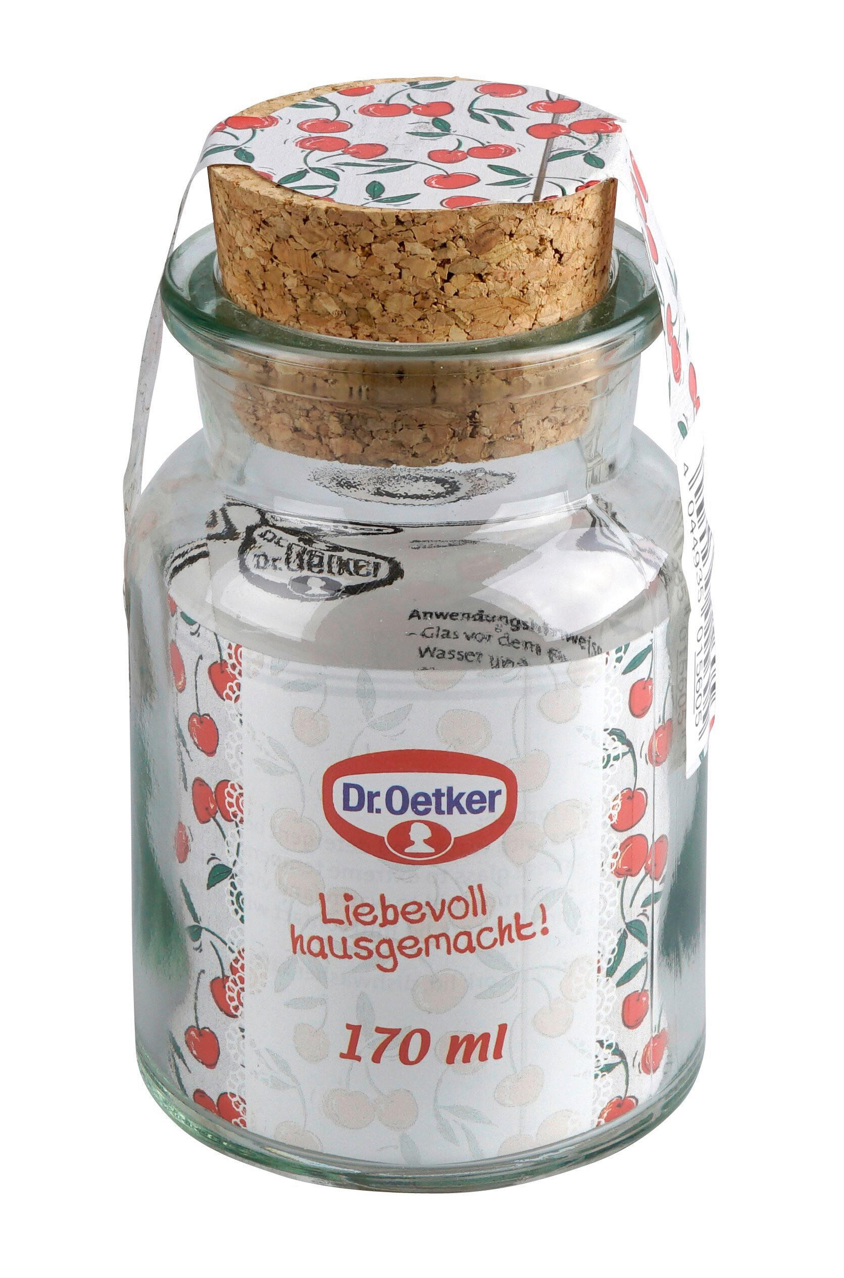 ÉTELTÁROLÓ  170 l  - barna/áttetsző, Basics, üveg/természetes anyagok (170ml) - Dr.Oetker