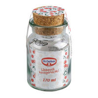ÉTELTÁROLÓ  170 l  - barna/áttetsző, Basics, üveg/természetes anyagok (170ml) - Dr.Oetker