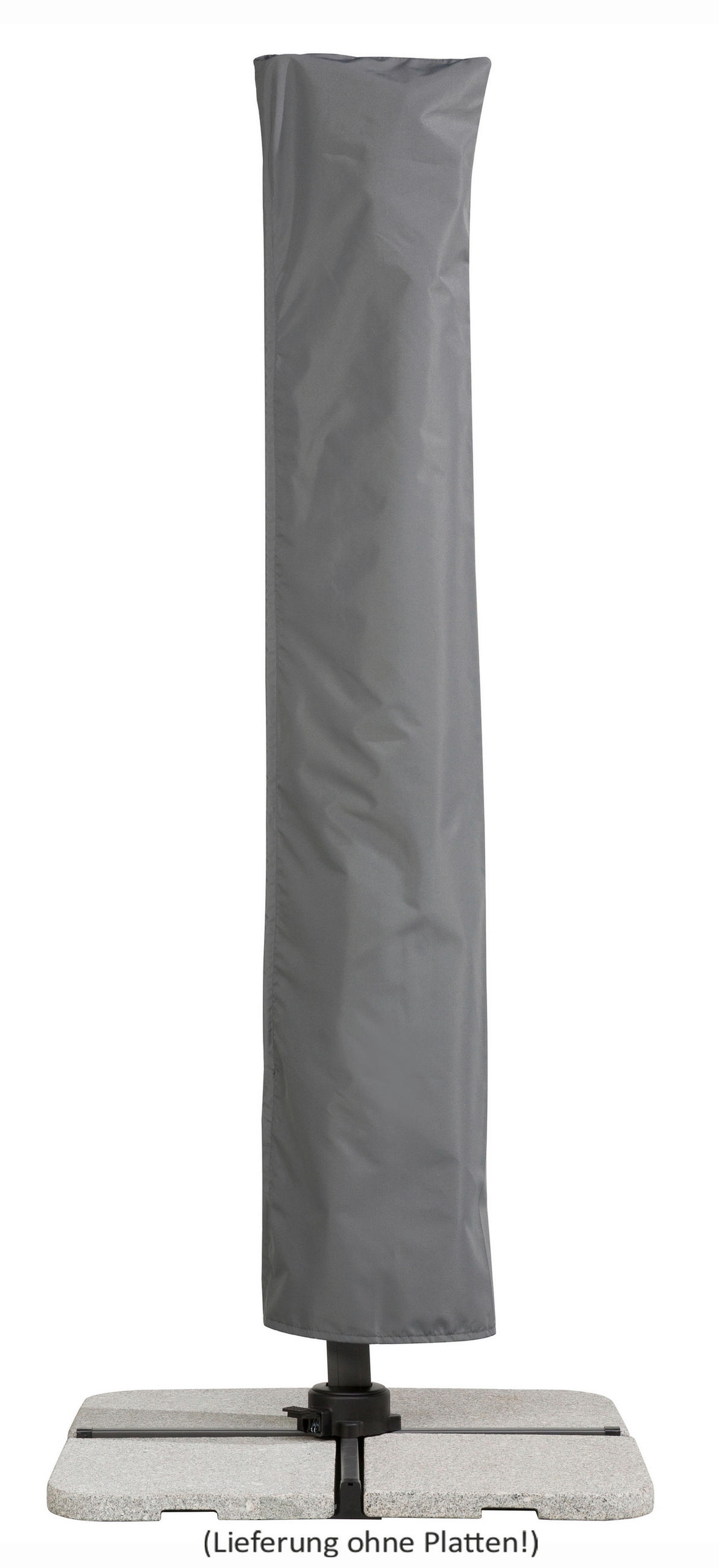 AMPELSCHIRM   - Anthrazit/Naturfarben, Basics, Textil/Metall (358/263/300cm) - Schneider