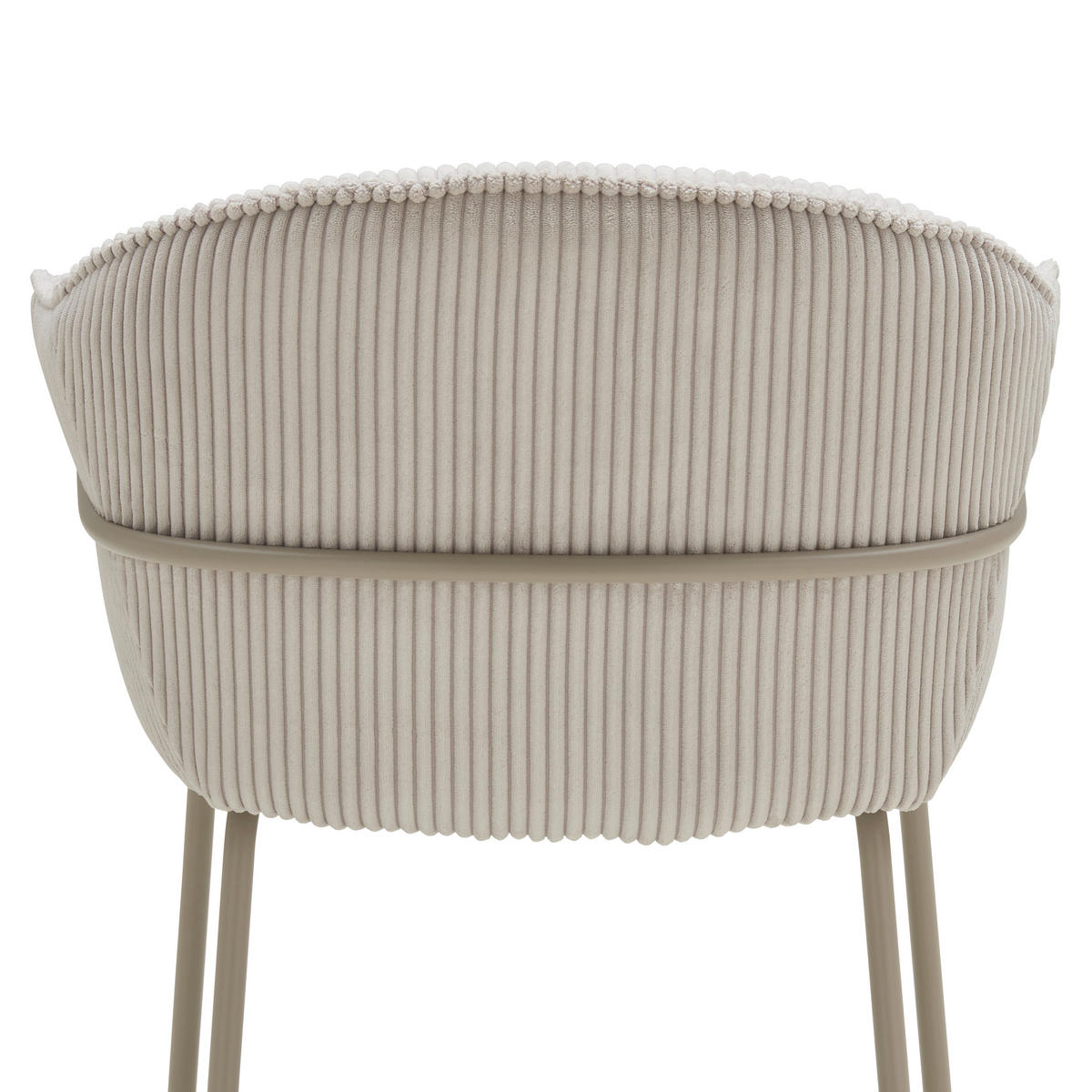 ARMLEHNSTUHL  in Eisen Cord  - Hellgrau, MODERN, Holz/Textil (66/82/66cm) - Livetastic