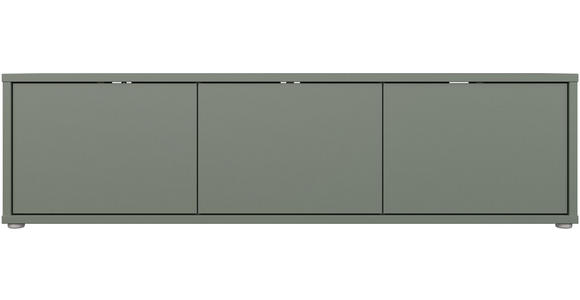 LOWBOARD  in 154,2/42,5/34,9 cm  - Salbeigrün/Grau, MODERN, Holzwerkstoff/Kunststoff (154,2/42,5/34,9cm) - Carryhome