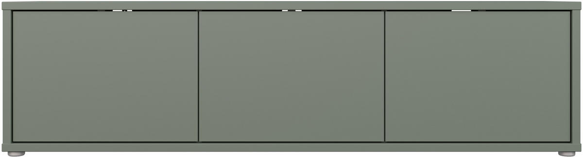 LOWBOARD  in 154,2/42,5/34,9 cm  - Salbeigrün/Grau, MODERN, Holzwerkstoff/Metall (154,2/42,5/34,9cm) - Carryhome