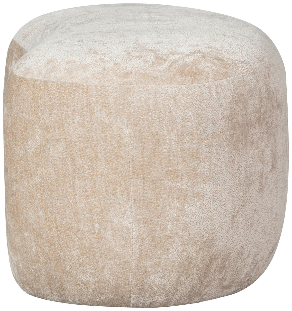 HOCKER Popular Chenille Naturfarben  - Naturfarben, Design, Textil (73/43/51cm) - Livetastic