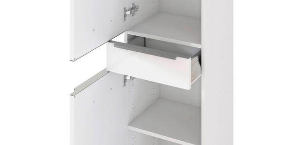 HOCHSCHRANK 40/180/35 cm - Edelstahlfarben/Silberfarben, KONVENTIONELL, Holzwerkstoff/Kunststoff (40/180/35cm) - Xora