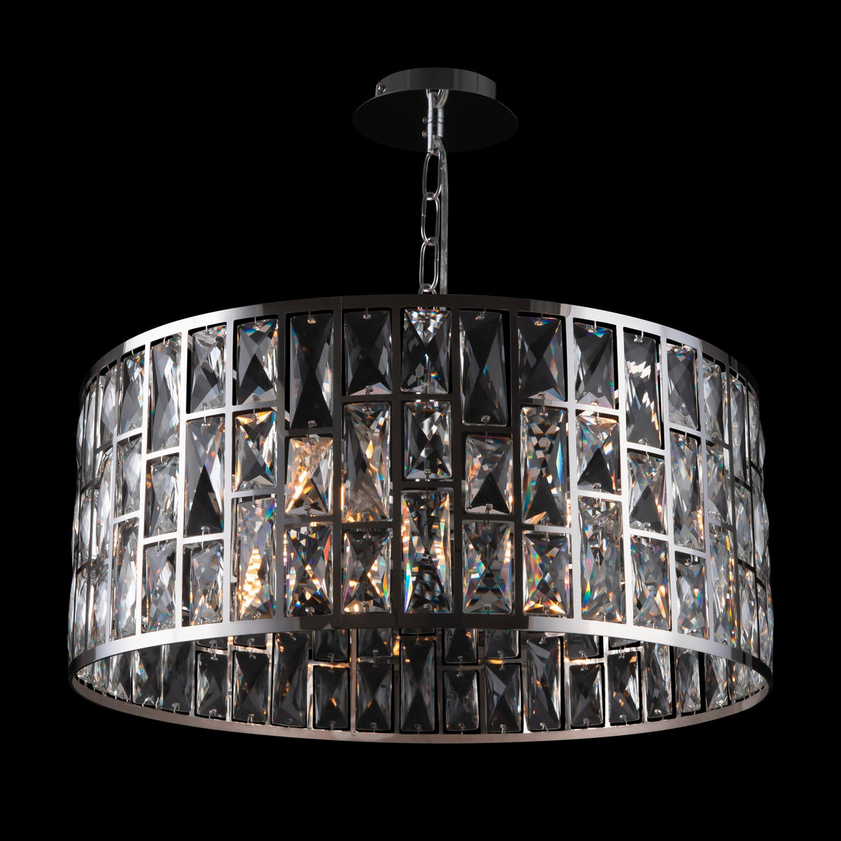 KRONLEUCHTER 50/26.8 cm    - Chromfarben/Transparent, Trend, Glas/Metall (50/26.8cm) - MAYTONI