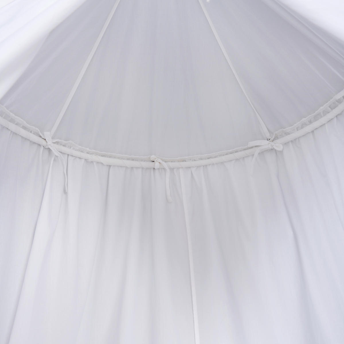 BALDACHIN - Blau/Weiß, Basics, Holz/Textil (60/240cm) - Patinio