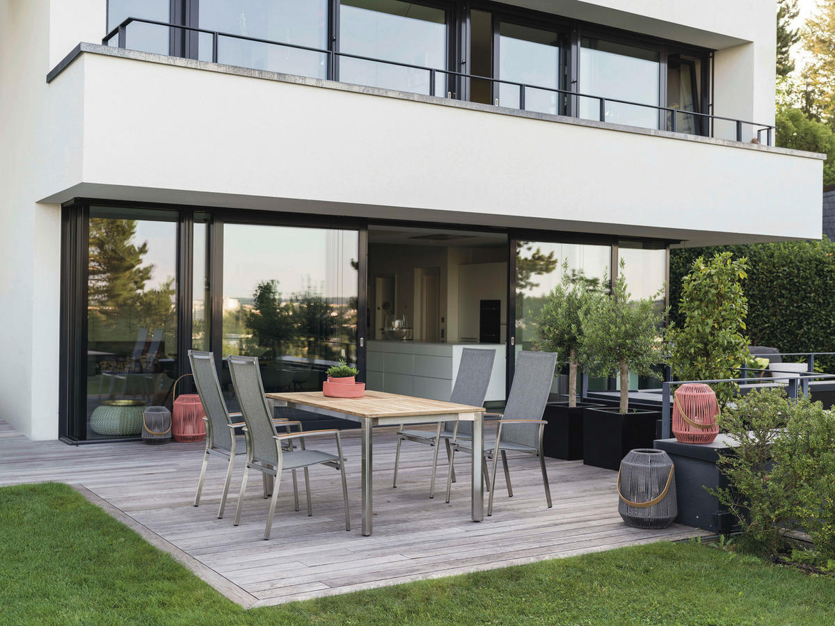 GARTENTISCHGESTELL 160/90/73 cm Metall Edelstahlfarben  - Edelstahlfarben, Basics, Metall (160/90/73cm) - Stern