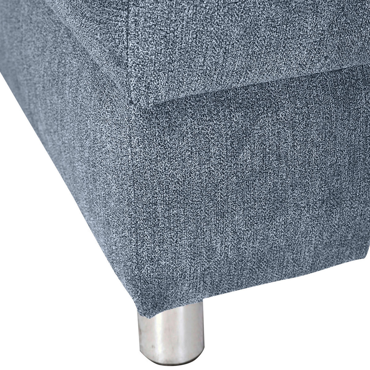 HÖRNSOFFA i flatväv blå  - kromfärg/blå, Design, textil/plast (190/245cm) - MID.YOU