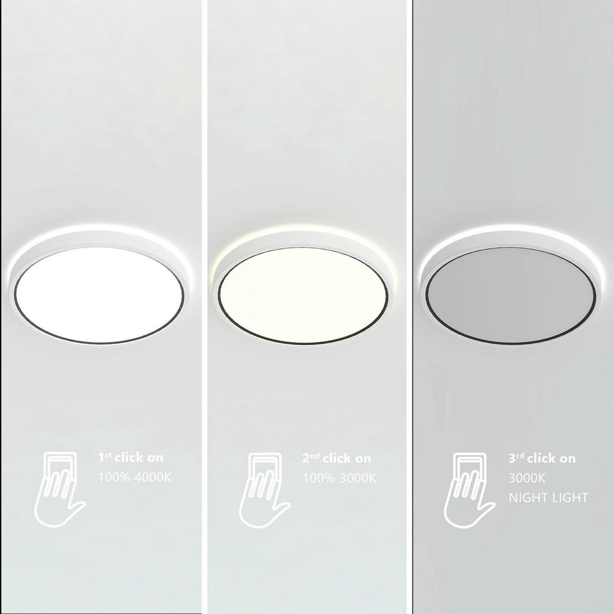 LED-DECKENLEUCHTE 35/5 cm   - Weiß, KONVENTIONELL, Kunststoff (35/5cm) - Nordlux