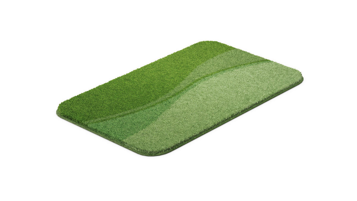 BADEMATTE Grün 50/80 cm  - Grün, Basics, Kunststoff/Textil (50/80cm) - Grund