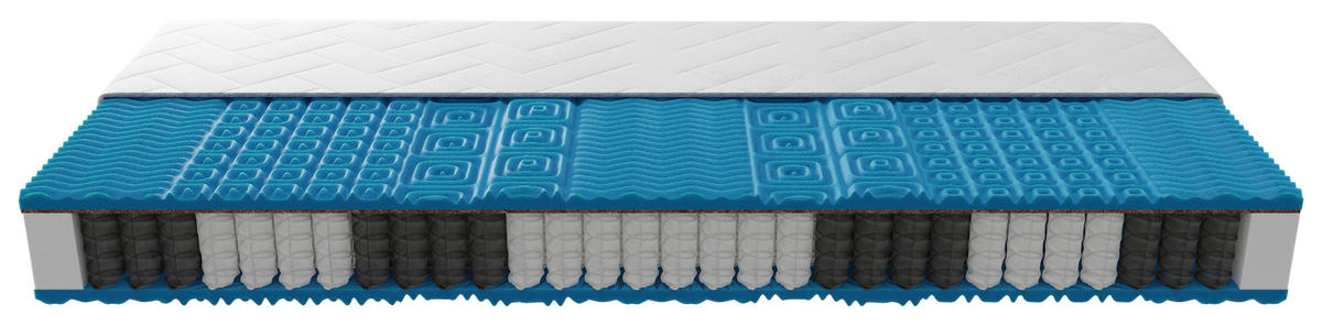 TAŠTIČKOVÝ MATRAC, 90/200 cm - biela, Basics, textil (90/200cm) - Sleeptex