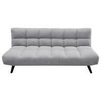 SCHLAFSOFA Flachgewebe Hellgrau  - Hellgrau/Schwarz, Design, Holz/Textil (183/78/92cm) - MID.YOU