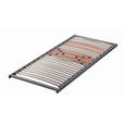 LATTENROST TOPFORM SPRINT S 80/210 cm Mittelzone verstellbar, Birke, Buche  - Dunkelgrau/Rot, Basics, Holz (80/210cm) - Novel