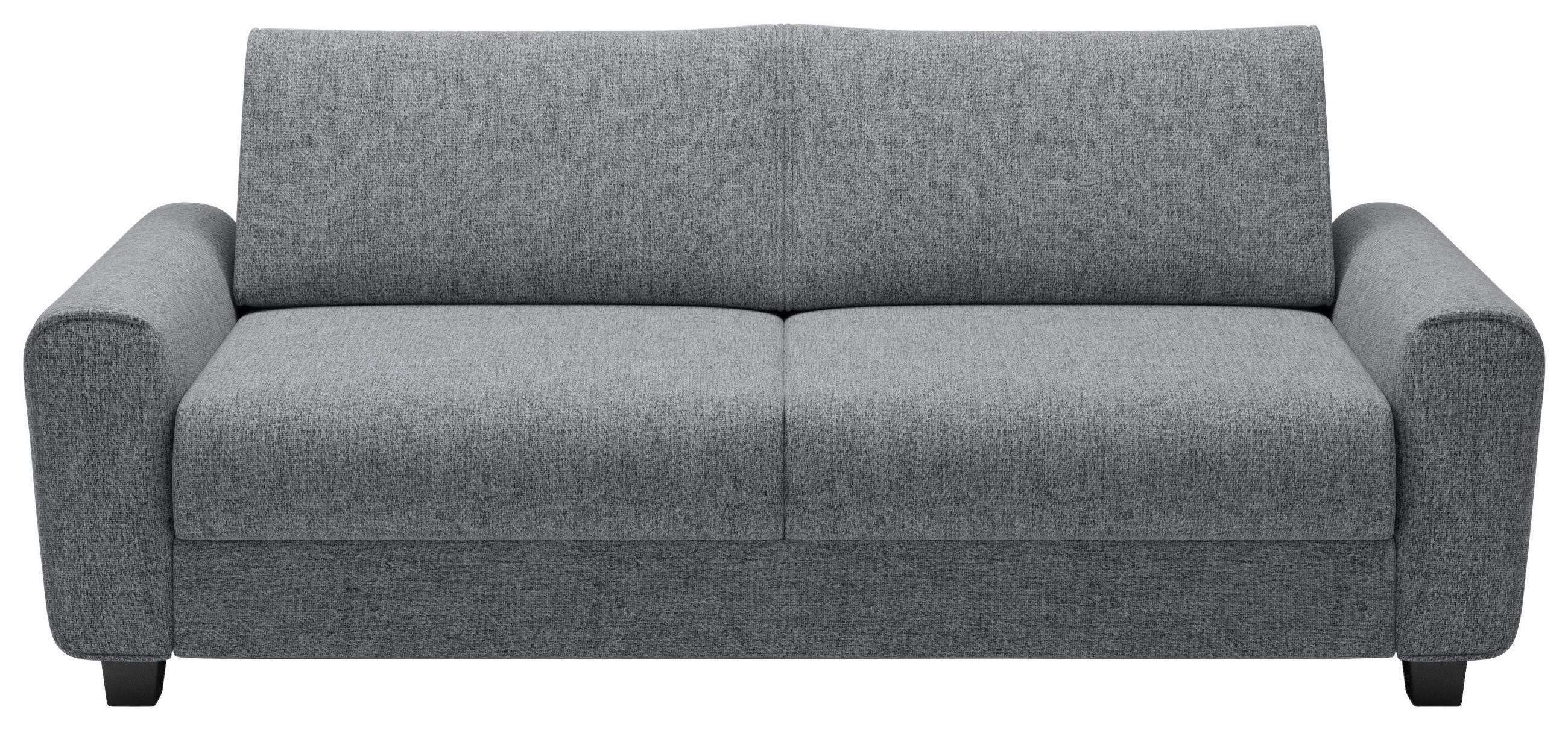 SCHLAFSOFA Webstoff Grau  - Schwarz/Grau, Design, Kunststoff/Textil (203/69-82/99cm) - Welnova