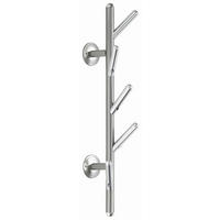 WANDGARDEROBE  in Alufarben, Edelstahlfarben  - Edelstahlfarben/Alufarben, Design, Metall (12/63/16cm)