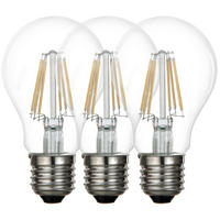 LED-LEUCHTMITTEL   E27 6 W  - Transparent, Basics, Glas/Metall (6/10,6cm) - Boxxx