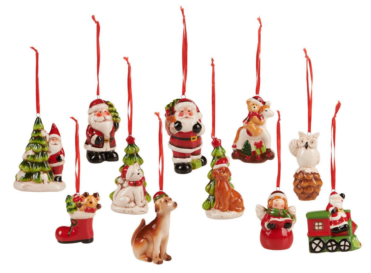 FÜGGŐDÍSZ - barna/fekete, Lifestyle, kerámia - X-Mas