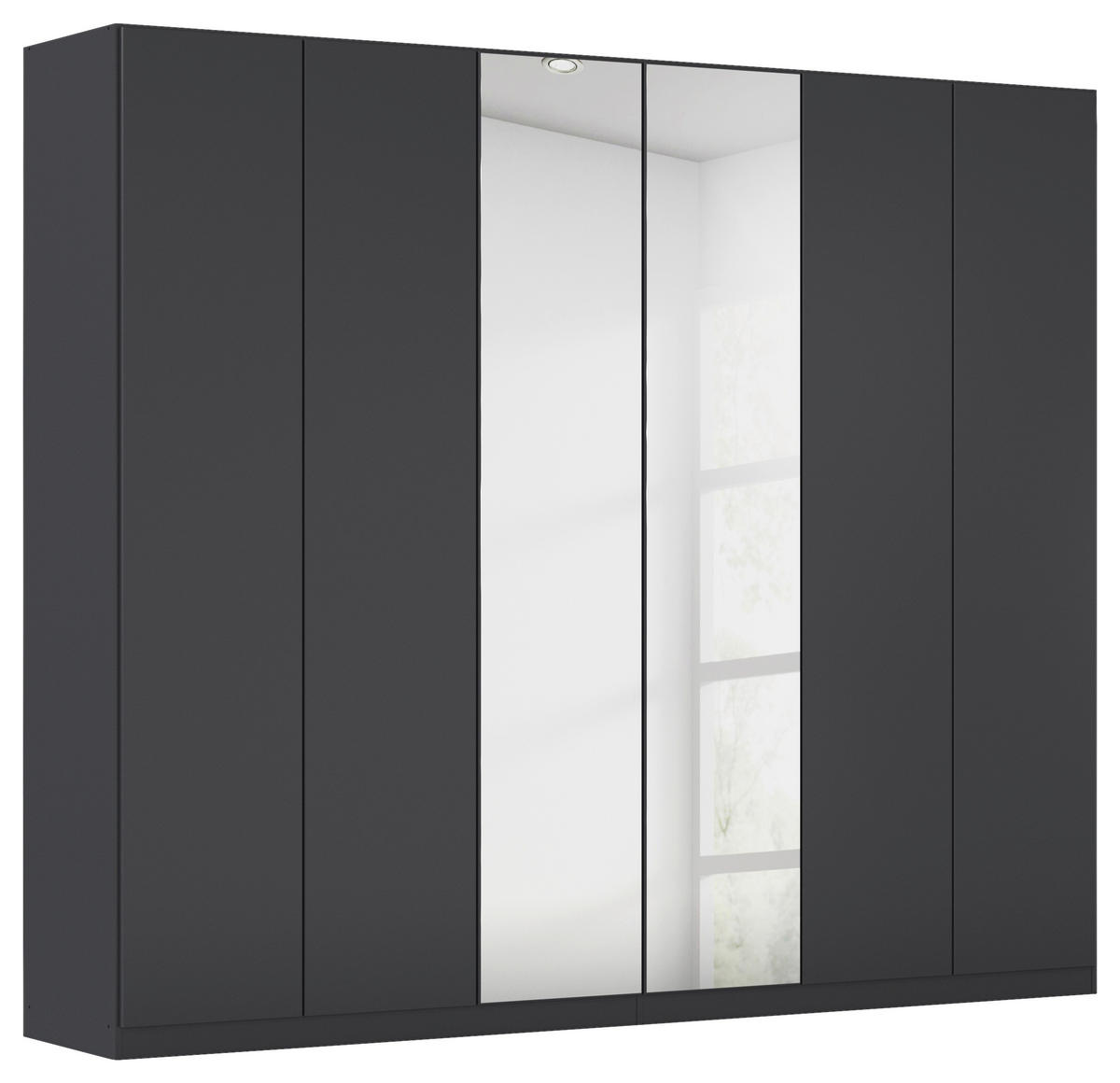 FALTTÜRENSCHRANK 271/229/54 cm 4-türig Dunkelgrau  - Dunkelgrau, Holzwerkstoff (271/229/54cm) - Rauch Möbel