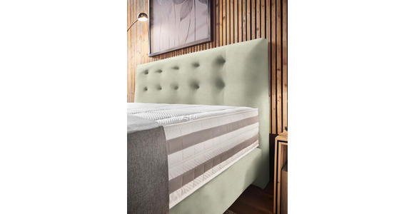 BOXSPRINGBETT 180/200 cm  in Ecru  - Ecru, KONVENTIONELL, Holz/Textil (180/200cm) - Dieter Knoll