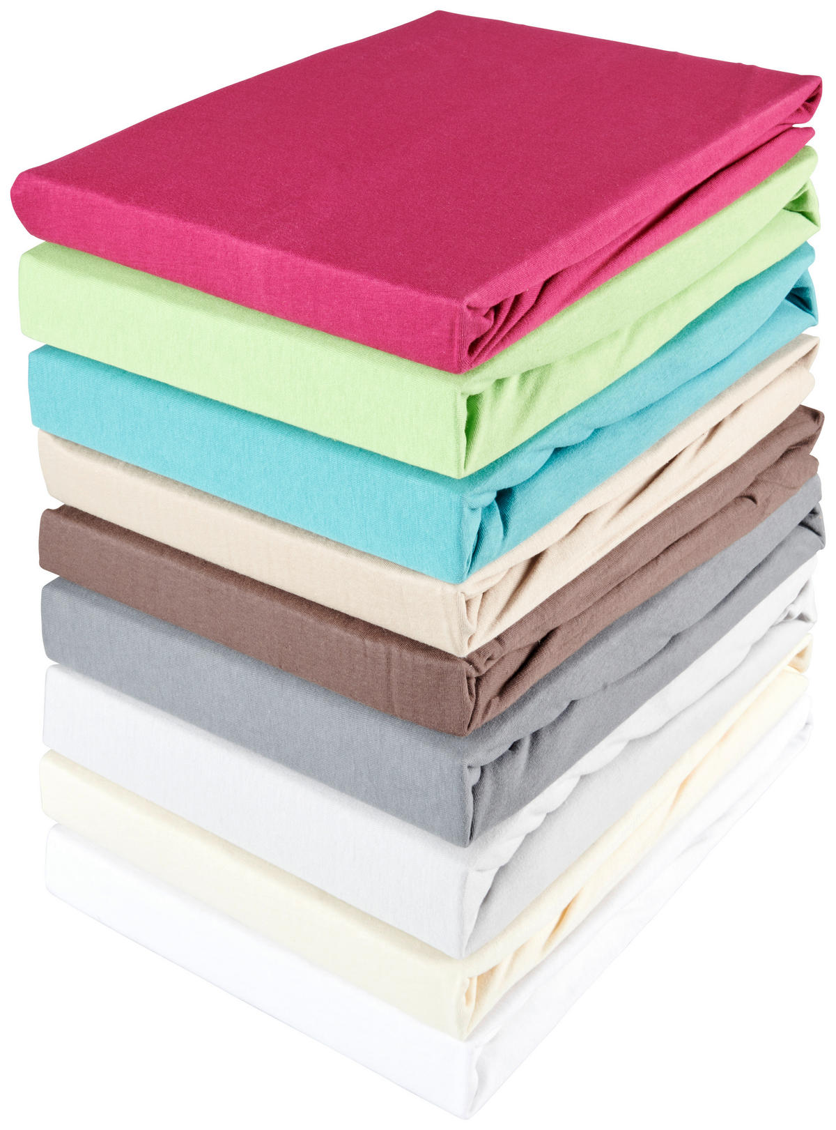 SPANNBETTTUCH Sissi Jersey  - Silberfarben, Basics, Textil (100/200cm) - Esposa